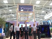Teams von terahash und dtm group am Messestand